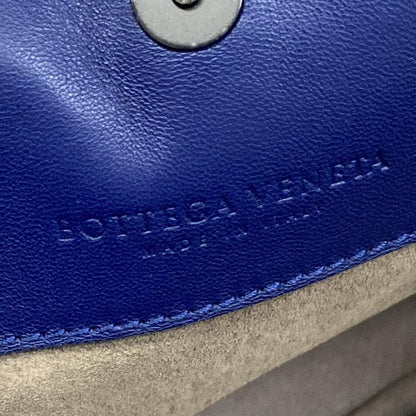 Bottega Veneta Tote Intrecciato Blue Leather
