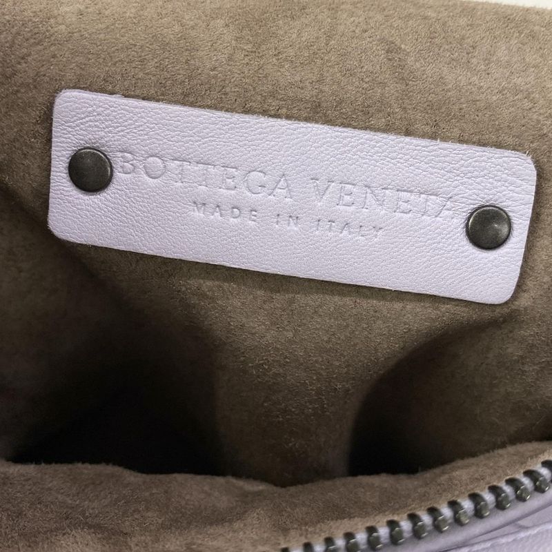 Bottega Veneta Shoulder Bag Small Light Purple Leather
