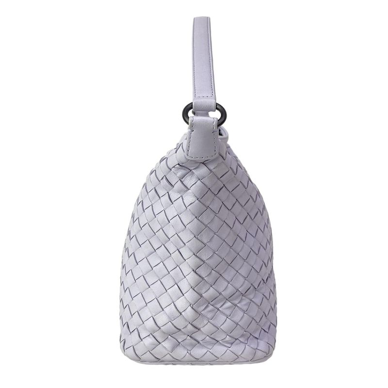 Bottega Veneta Shoulder Bag Small Light Purple Leather