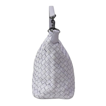 Bottega Veneta Shoulder Bag Small Light Purple Leather