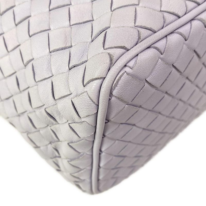 Bottega Veneta Shoulder Bag Small Light Purple Leather
