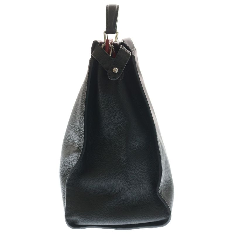 Fendi Selleria Peekaboo 2-Way Tote Navy Red Leather