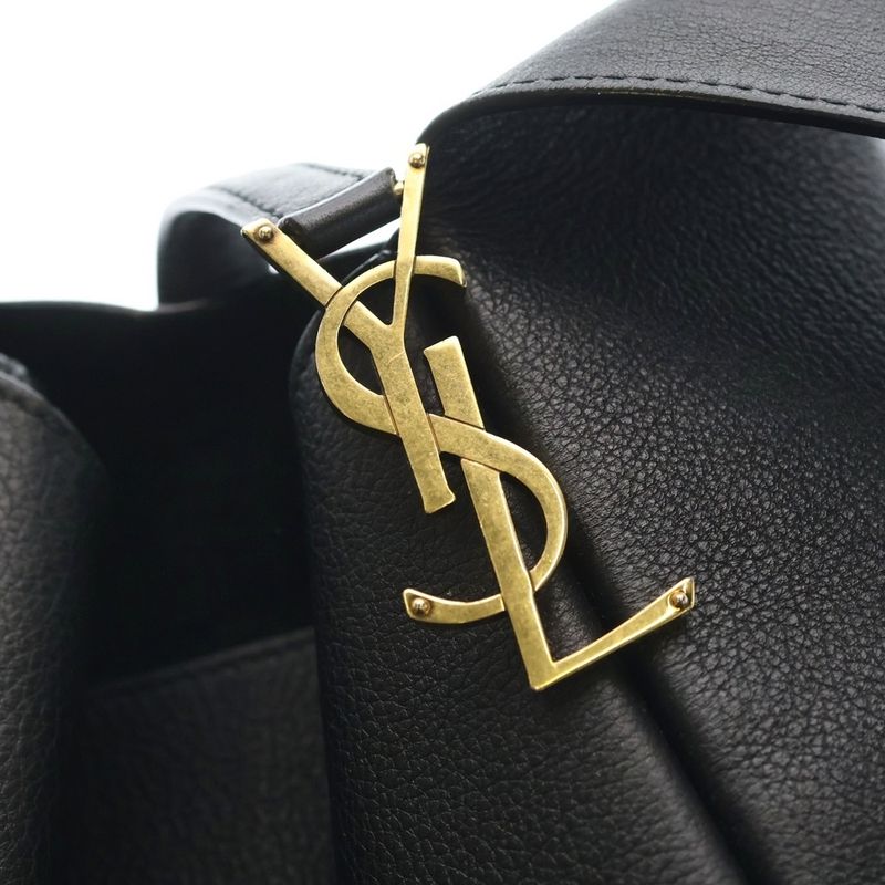 Saint Laurent Paris le 5 a 7 Soft Small Cassandra Leather Handbag Black