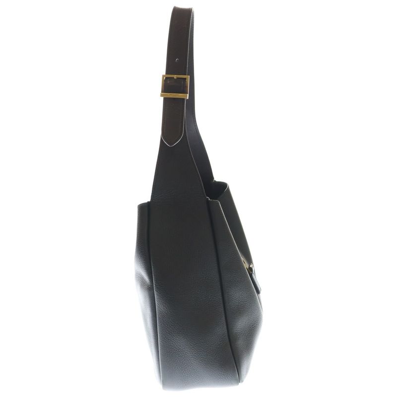 Saint Laurent Paris le 5 a 7 Soft Small Cassandra Leather Handbag Black