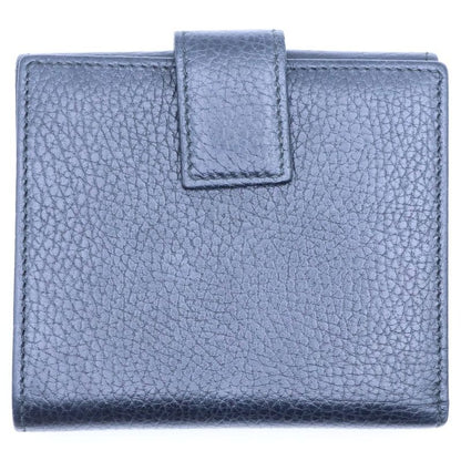 Gucci GG Marmont Leather Compact Wallet Bifold Black