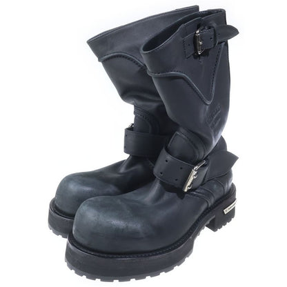 Balenciaga Venom Leather Long Boots Black