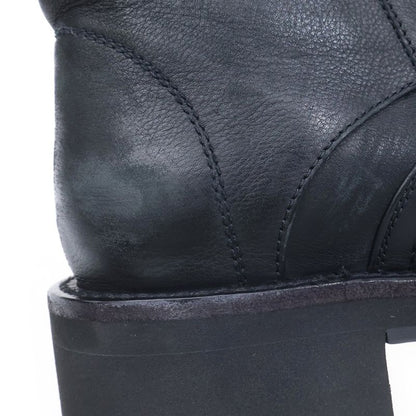 Balenciaga Venom Leather Long Boots Black