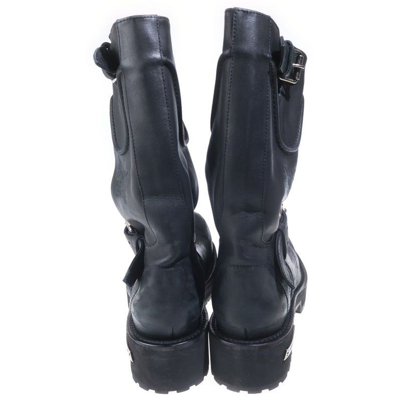 Balenciaga Venom Leather Long Boots Black