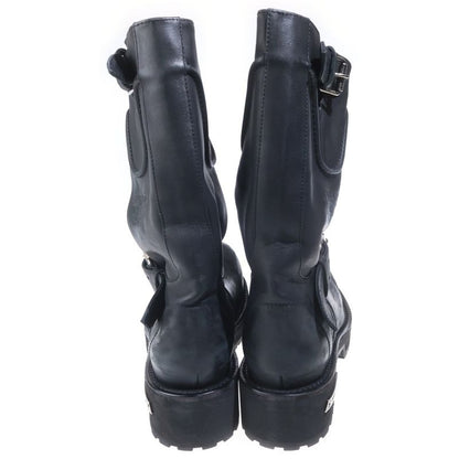 Balenciaga Venom Leather Long Boots Black
