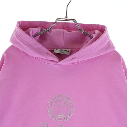 Balenciaga BB Emblem Logo Embroidery Pullover Sweatshirt Hoodie Pink Sweater