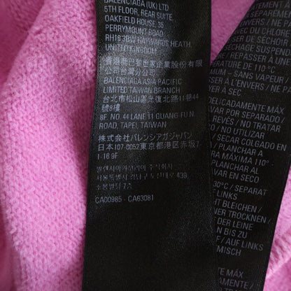 Balenciaga BB Emblem Logo Embroidery Pullover Sweatshirt Hoodie Pink Sweater