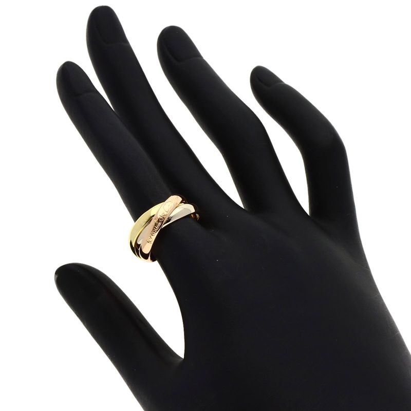 Cartier Trinity Ring 18K Yellow Gold 18K White Pink