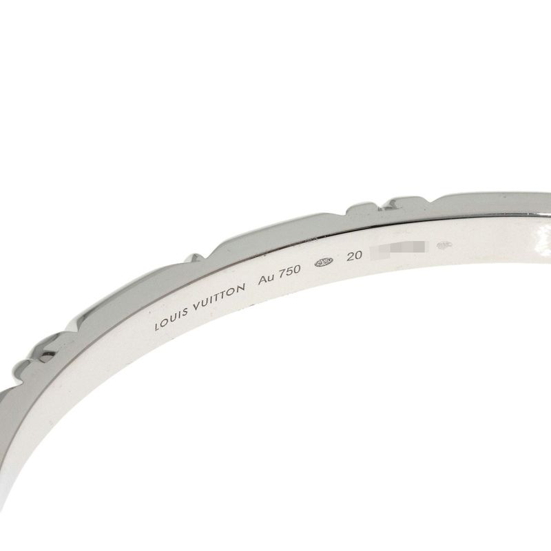 Louis Vuitton Bracelet Volt Multi LV Open 20 18K White Gold