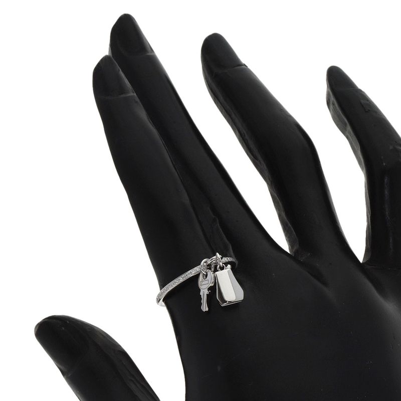 Hermes Kelly Clochette PM Diamond 53 Ring 18K White Gold