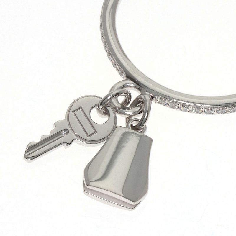 Hermes Kelly Clochette PM Diamond 53 Ring 18K White Gold