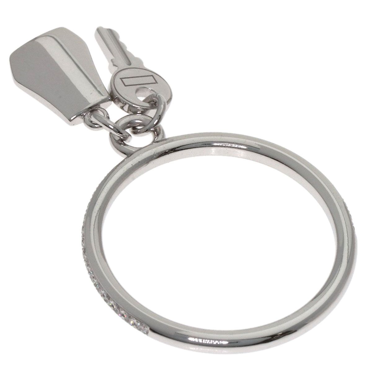 Hermes Kelly Clochette PM Diamond 53 Ring 18K White Gold