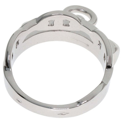 Hermes Aluminum Diamond 49 Ring 18K White Gold