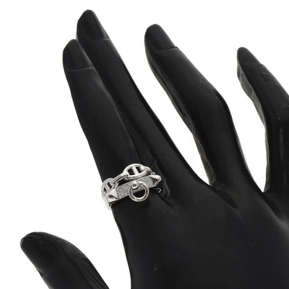 Hermes Aluminum Diamond 49 Ring 18K White Gold