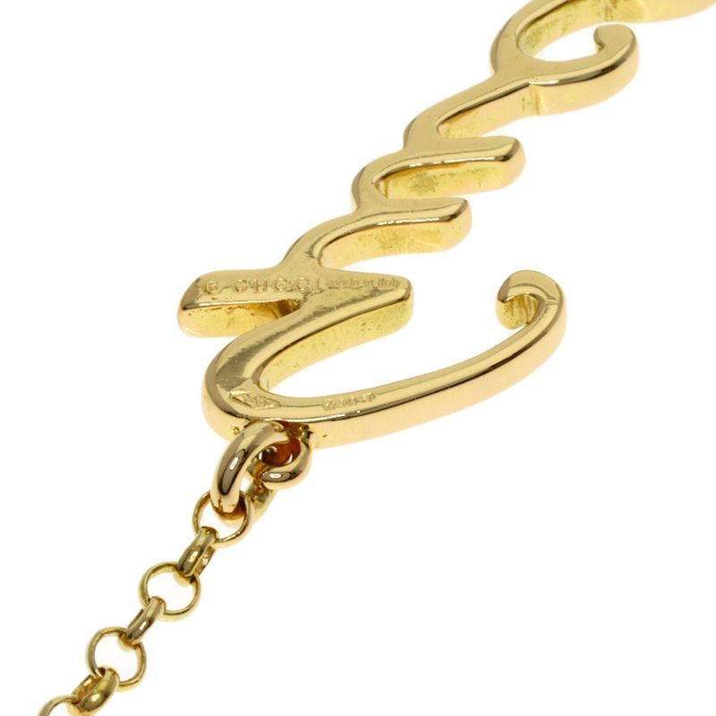 Gucci Logo Necklace 18K Yellow Gold