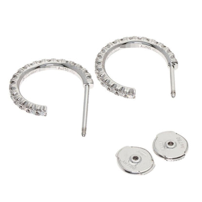Cartier Etincelle du Hoop Diamond Earrings 18K White Gold