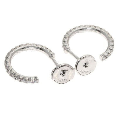Cartier Etincelle du Hoop Diamond Earrings 18K White Gold