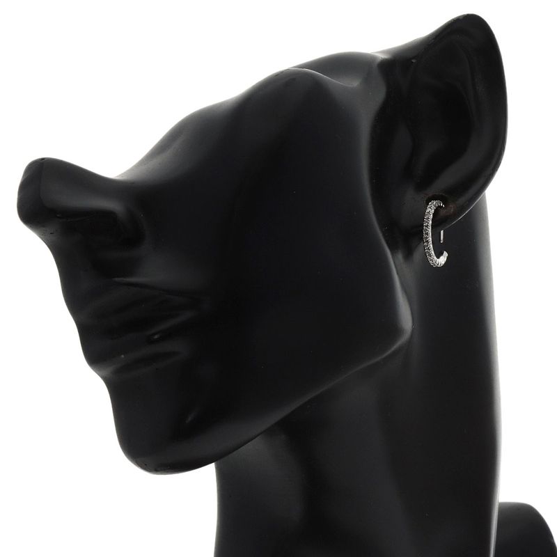 Cartier Etincelle du Hoop Diamond Earrings 18K White Gold