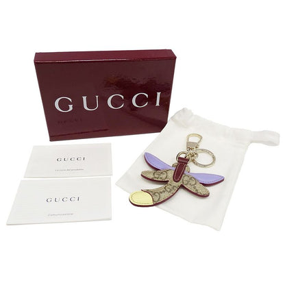 Gucci Charm Leather GG Emblem