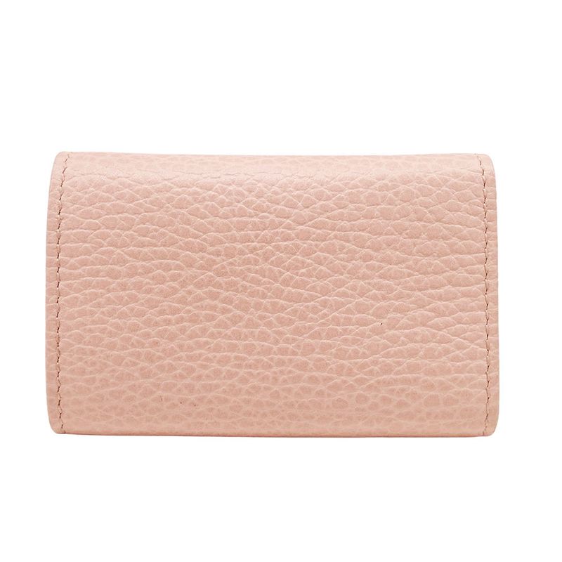 Gucci Key Case Leather Petit Marmont Double Pink Key Holder