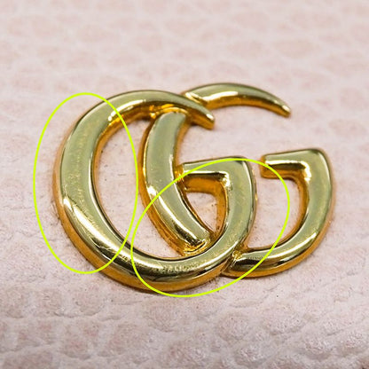 Gucci Key Case Leather Petit Marmont Double Pink Key Holder