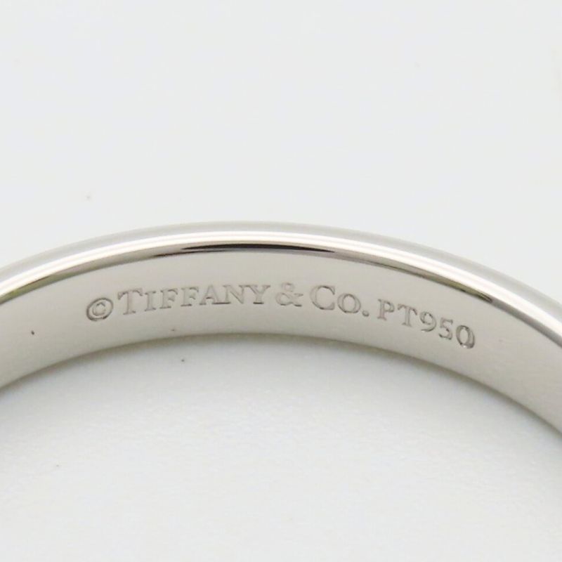 Tiffany & Co Ring Wedding Band Platinum Simple Classic