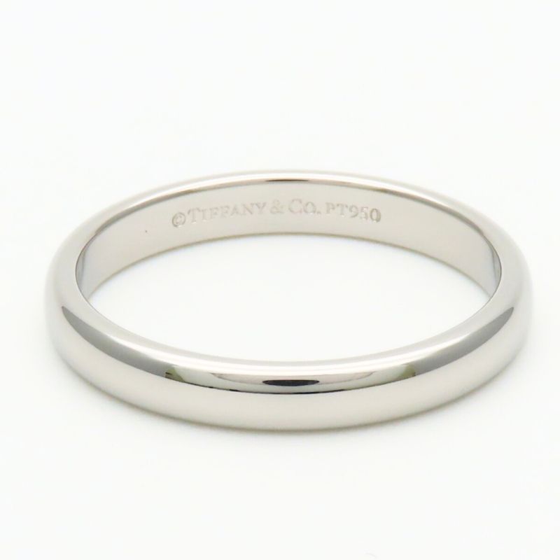 Tiffany & Co Ring Wedding Band Platinum Simple Classic