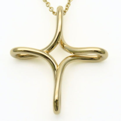 Tiffany & Co Necklace Infinity Cross 18K Yellow Gold