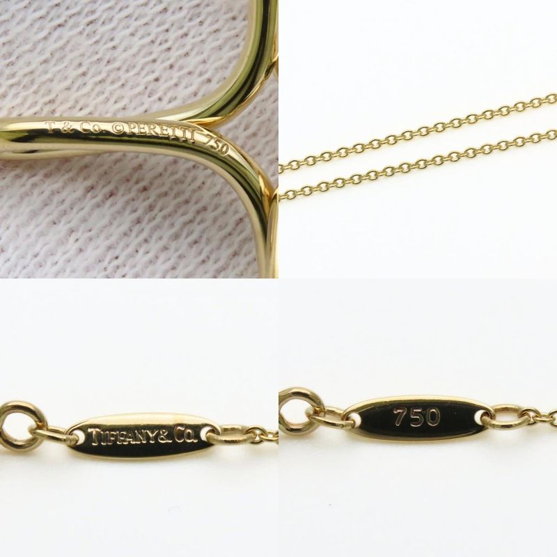 Tiffany & Co Necklace Infinity Cross 18K Yellow Gold