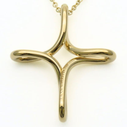 Tiffany & Co Necklace Infinity Cross 18K Yellow Gold