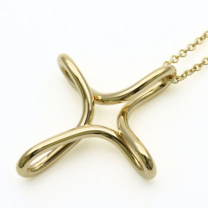Tiffany & Co Necklace Infinity Cross 18K Yellow Gold