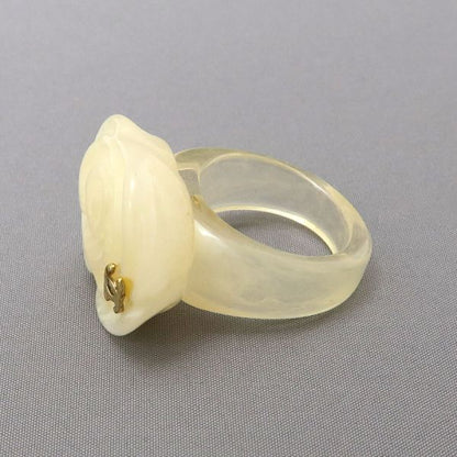 Chanel Ring White