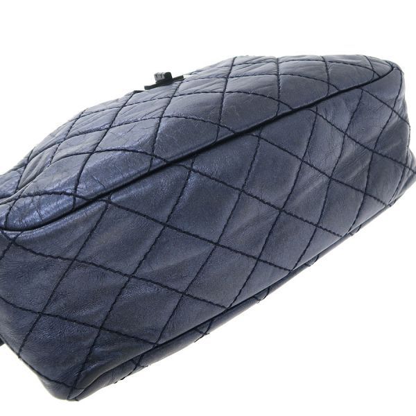 Chanel Quilted Handbag Blue Navy