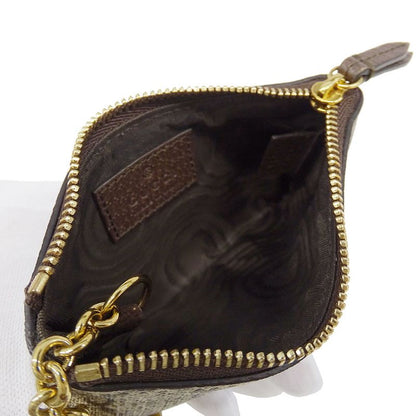 Gucci Wallet Coin Case Ophidia GG Supreme Canvas Brown Ring