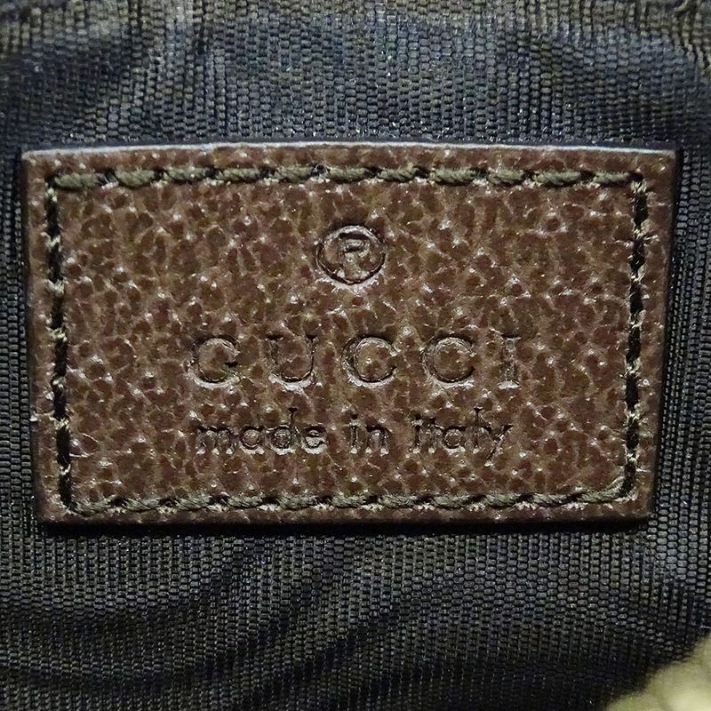 Gucci Wallet Coin Case Ophidia GG Supreme Canvas Brown Ring