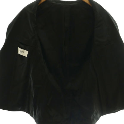 Celine Classic Tax Jacket Tailored Wool 46 Black NR AD