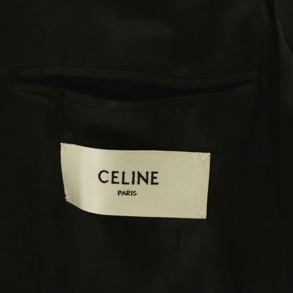 Celine Classic Tax Jacket Tailored Wool 46 Black NR AD