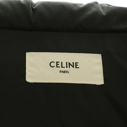 Celine Triomphe All Over Pattern Down Jacket Outer Zip Up 44 Black