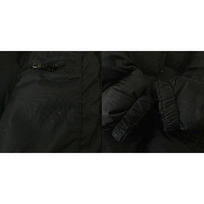 Celine Triomphe All Over Pattern Down Jacket Outer Zip Up 44 Black