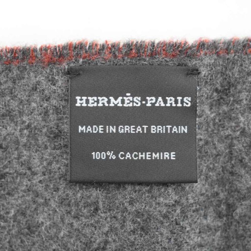 Hermes Grand Mall Scarf Cashmere Red