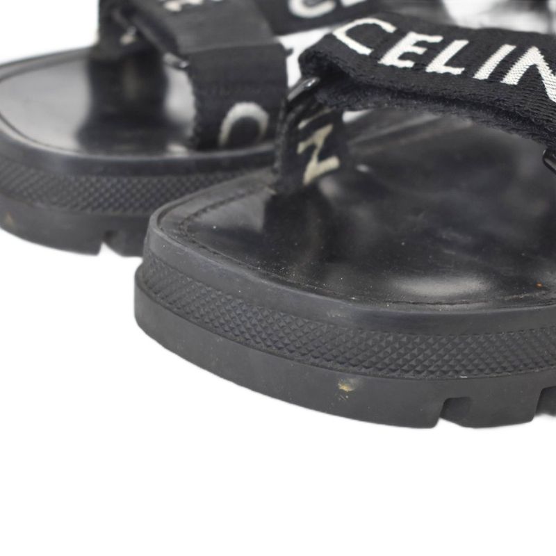 Celine Leo Strappy Sandal Leo Sandals 43 Black