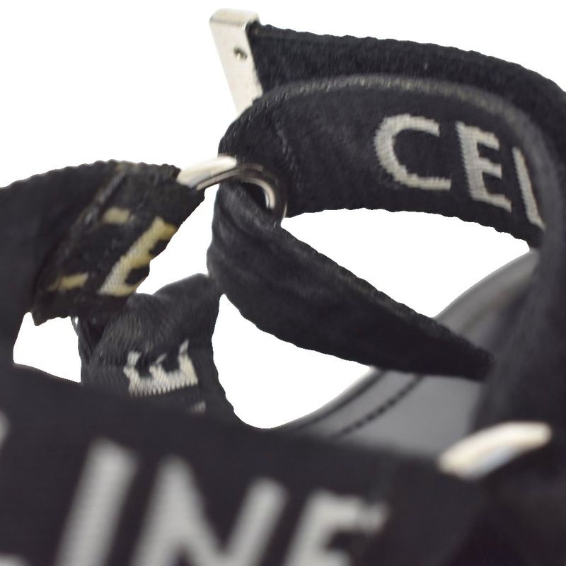 Celine Leo Strappy Sandal Leo Sandals 43 Black