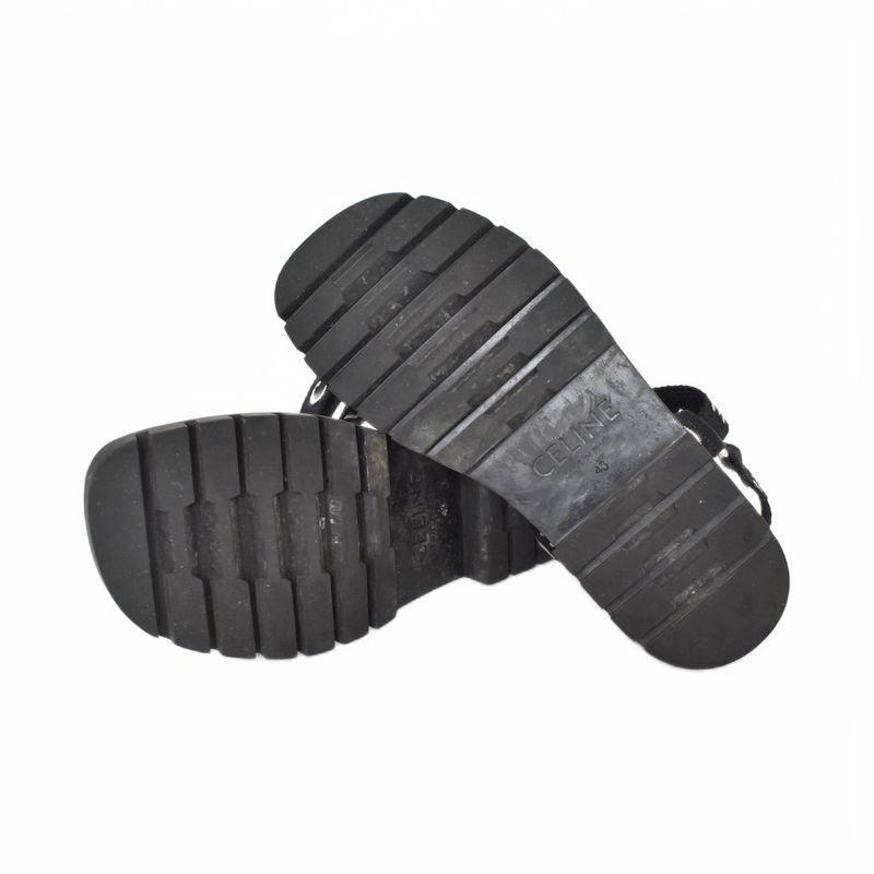 Celine Leo Strappy Sandal Leo Sandals 43 Black