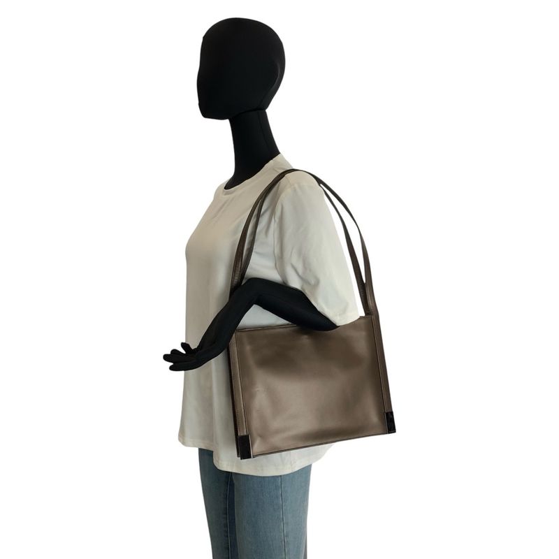 Gucci Metallic Brown Leather 000 Shoulder Bag Tote