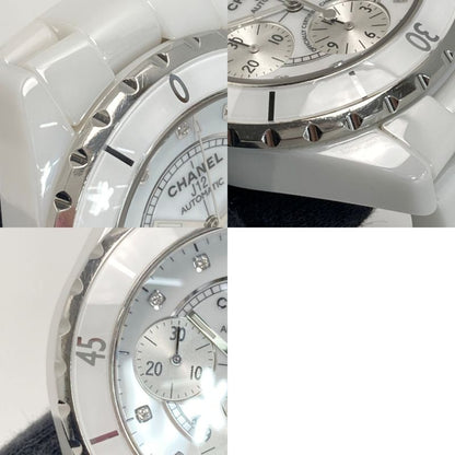 Chanel Chronograph Diamond White Ceramic Automatic Watch