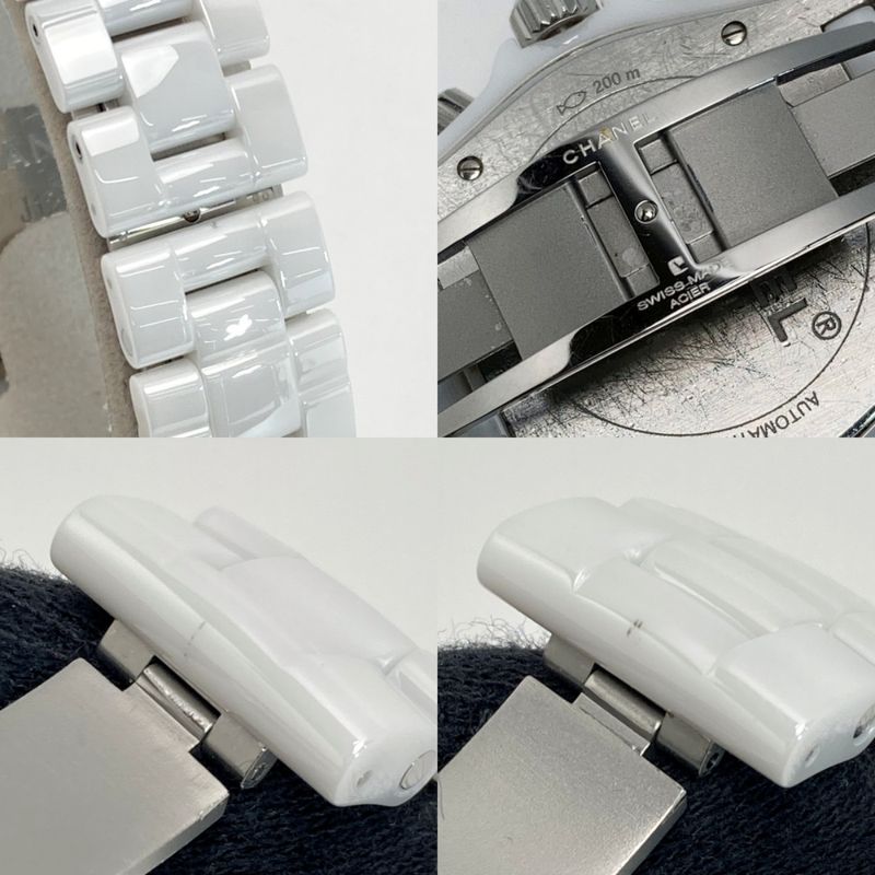 Chanel Chronograph Diamond White Ceramic Automatic Watch